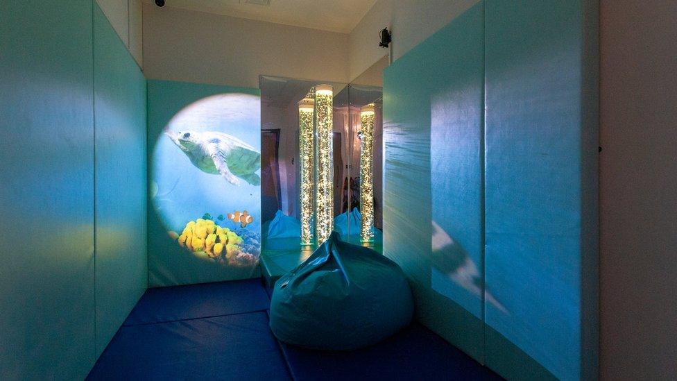 A sensory room in the school