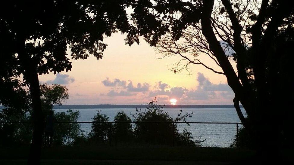 An Australian tourist took the image on her first night in Darwin