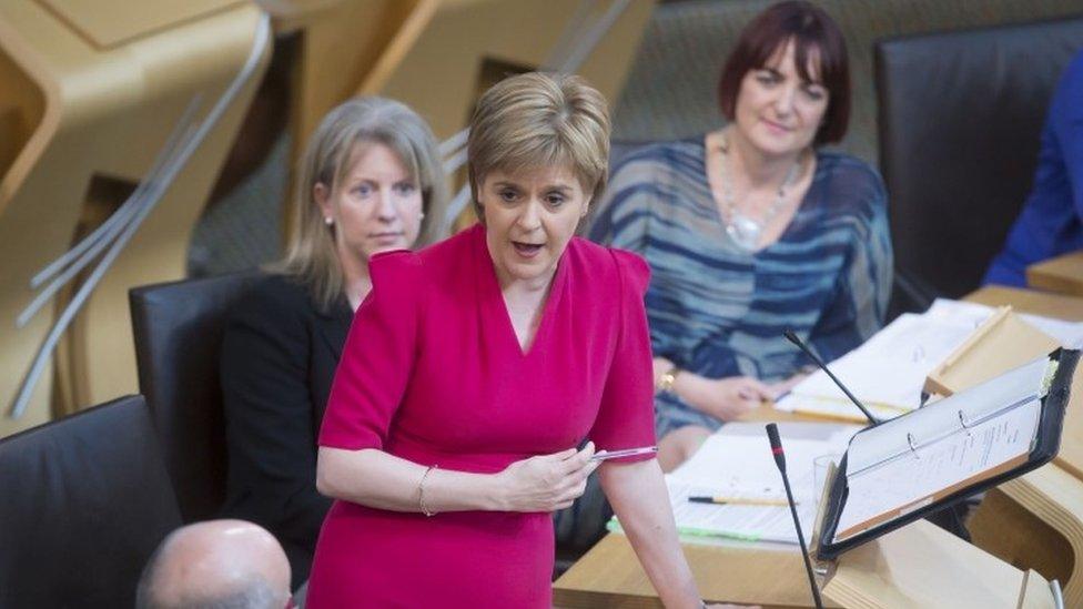 Nicola Sturgeon at FMQs