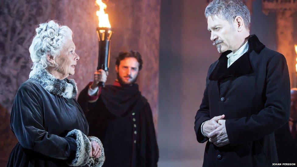 Dame Judi Dench and Sir Kenneth Branagh in The Winter's Tale