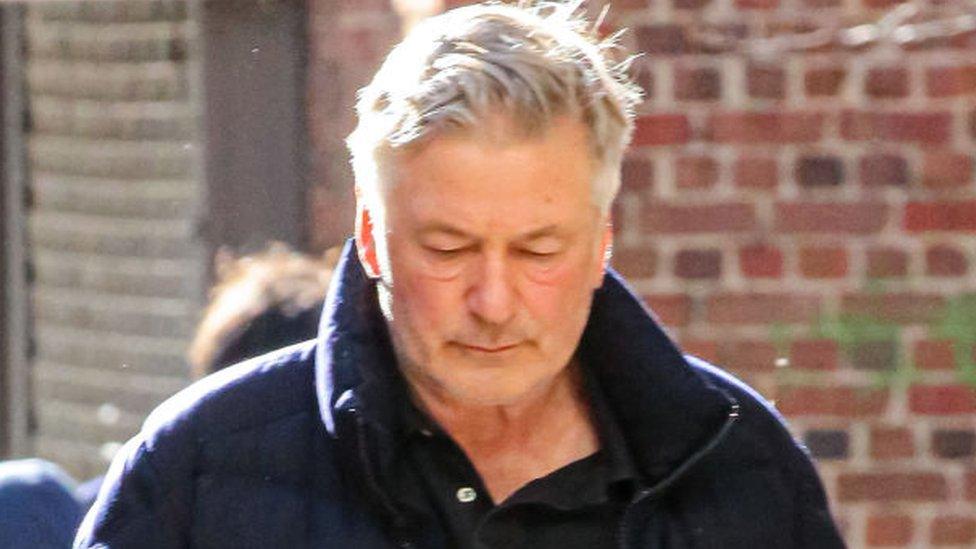 Alec Baldwin is seen on December 14, 2023 in New York City