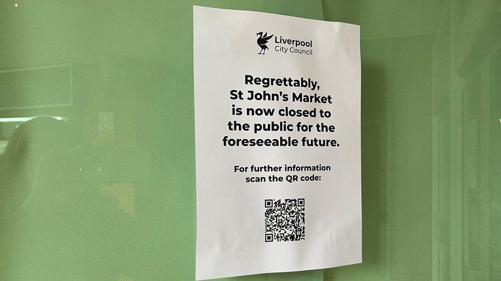 Sign at St John's Market