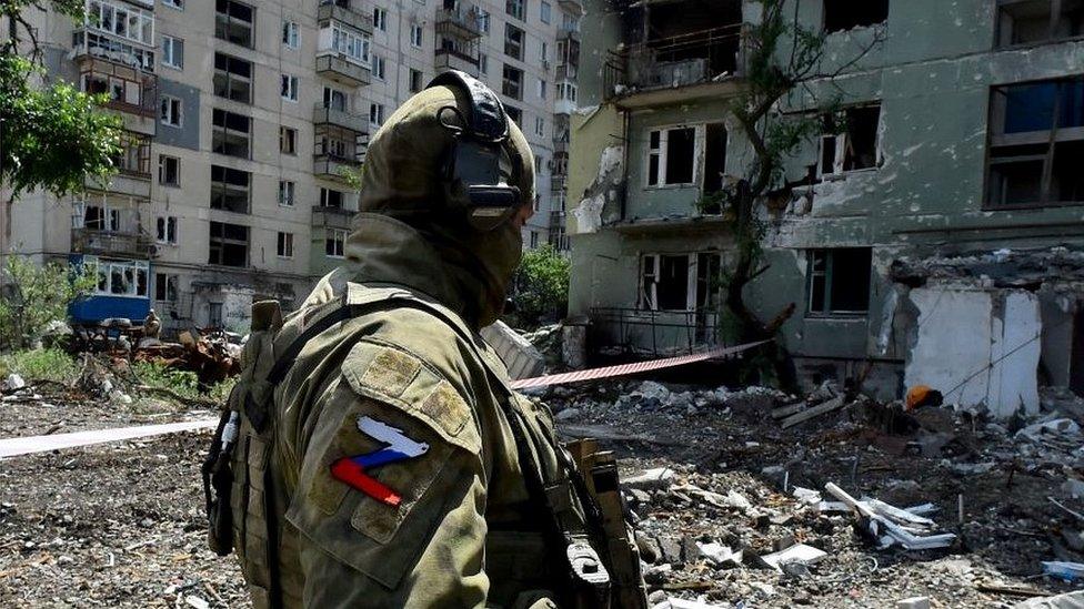 Russian soldier in Severodonetsk, 12 Jul 22