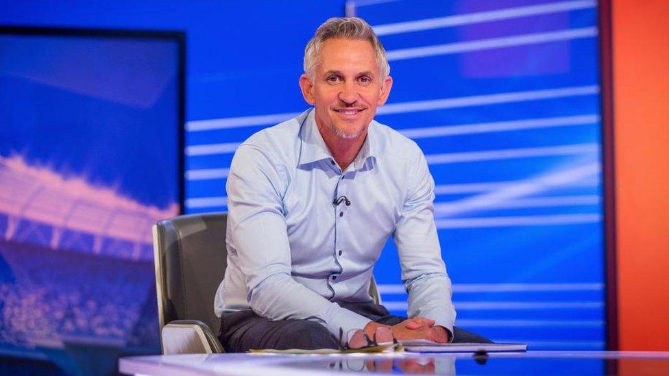 Gary Lineker in the Match of the Day studio