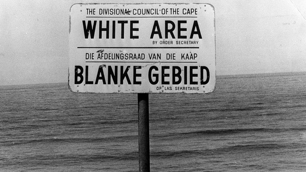 Sign saying 'White Area"