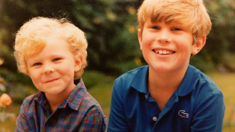 Jack Brooksbank and his brother Tom when they were children