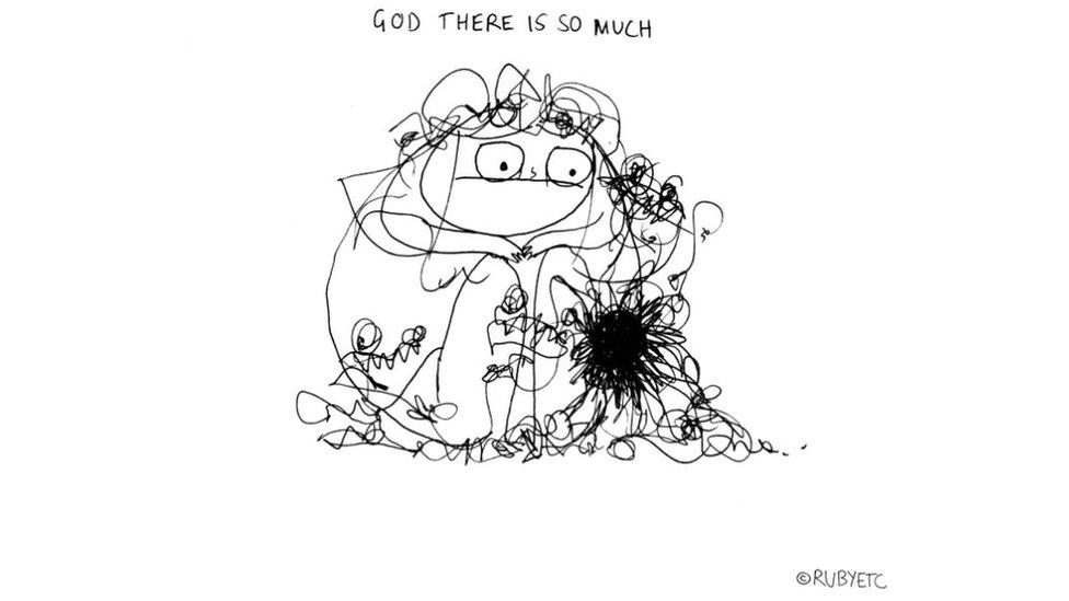 'God there is so much' relates to the knotted notion of feelings