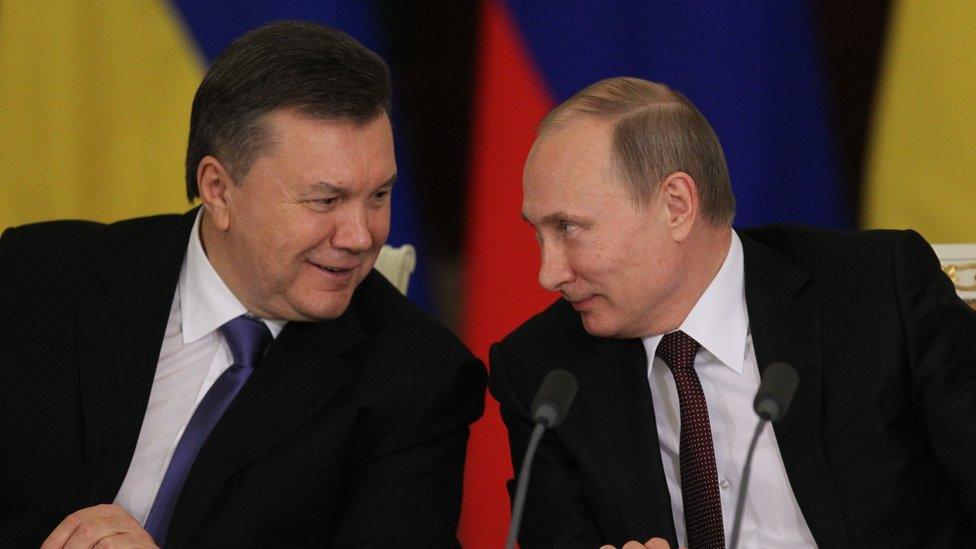 Viktor Yanukovych a Vladimir Putin