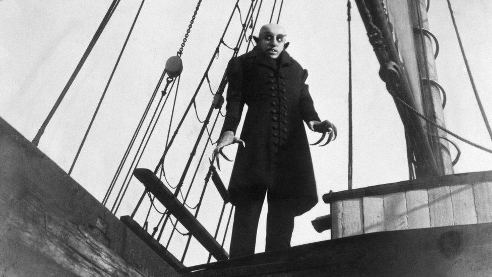 Max Schreck starring as Nosferatu in 1922 silent movie