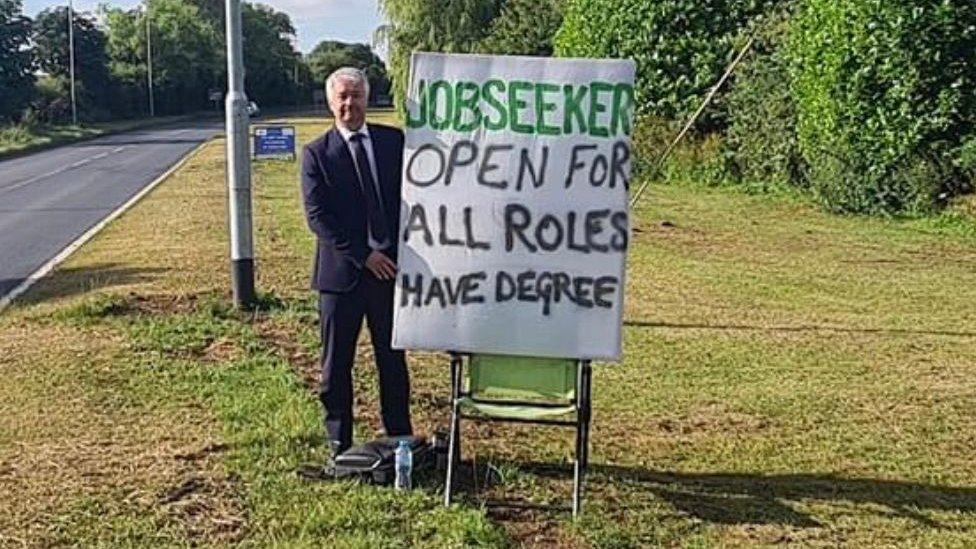 Craig Driver's roadside stunt in Coniston near Hull