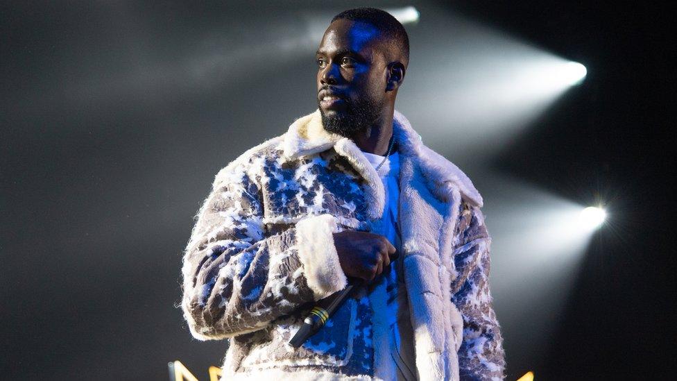 Ghetts performing at the GRM Daily Rated Awards