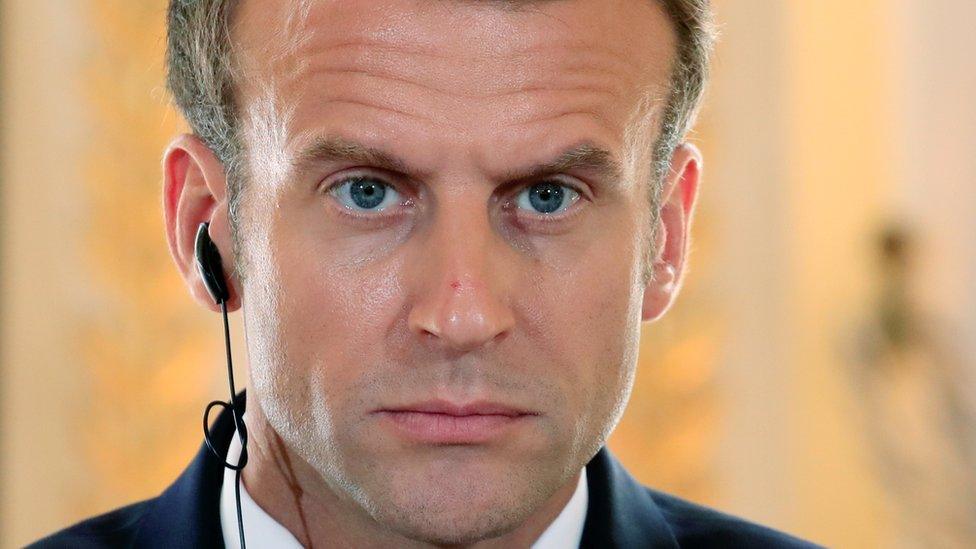 Emmanuel Macron on 17 July