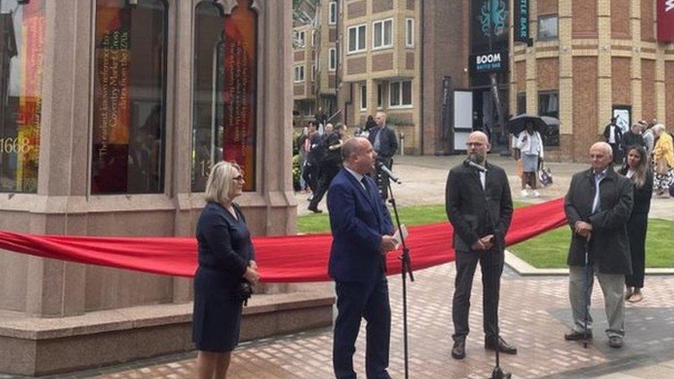 Unveiling of the Coventry Cross