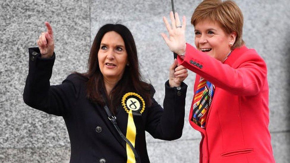 Margaret Ferrier and Nicola Sturgeon