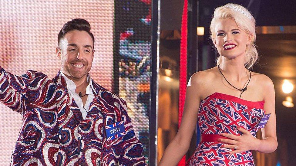 Stevi Ritchie and Chloe Jasmine entering the Celebrity Big Brother house in 2015