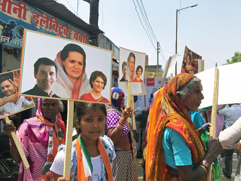 At Rahul Gandhi's roadshow in Amethi