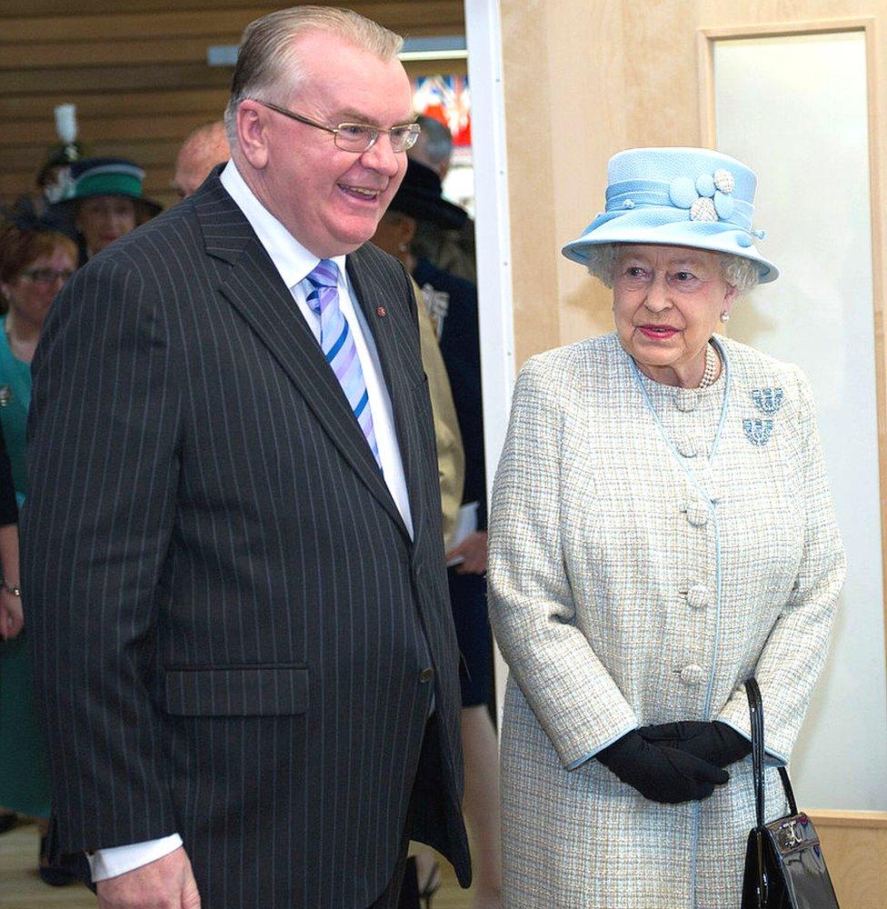 Jeff Edwards accompanied the Queen during the royal couple's fourth visit to the village of Aberfan