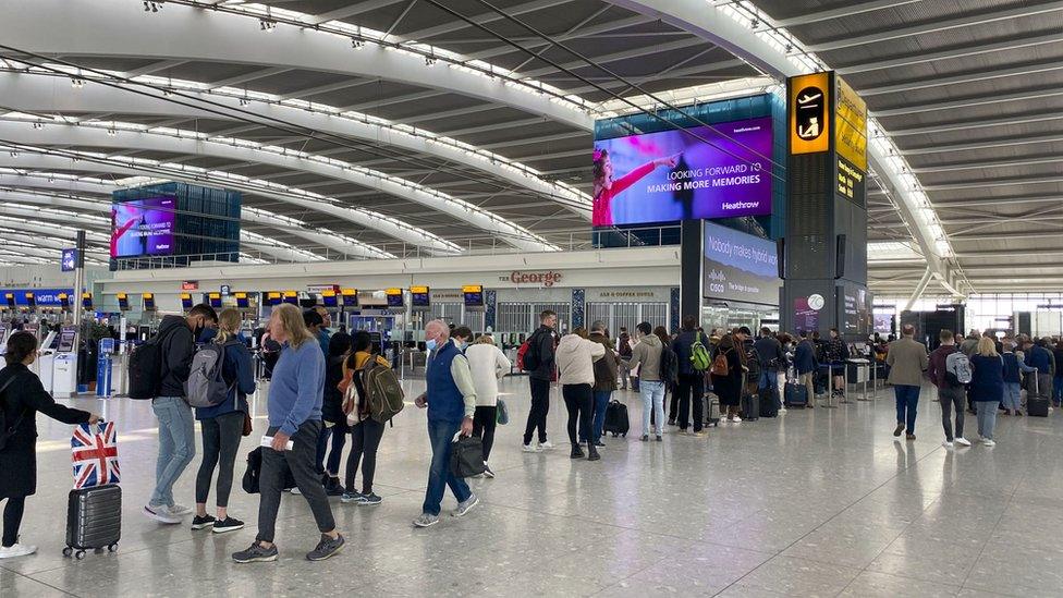 Queues at Heathrow