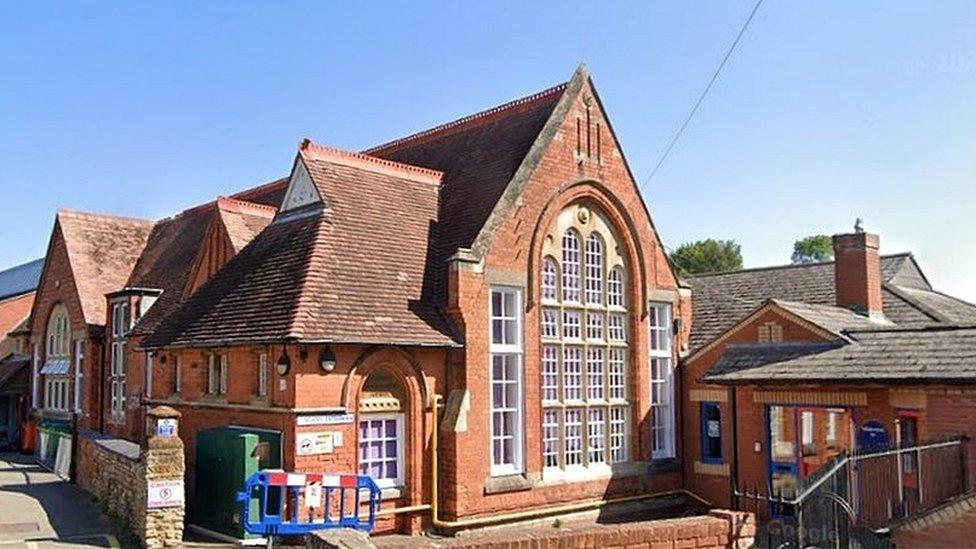 Victorian red-brick single-storey school building