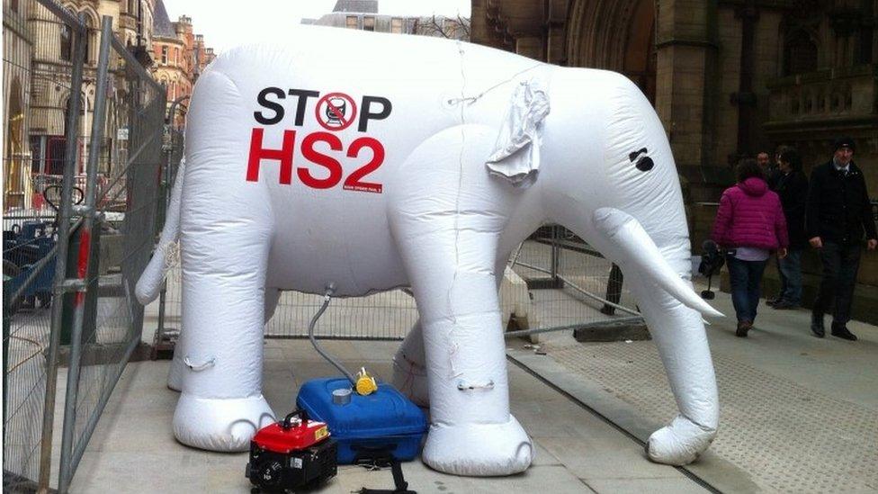 Protests against the HS2 rail link continue