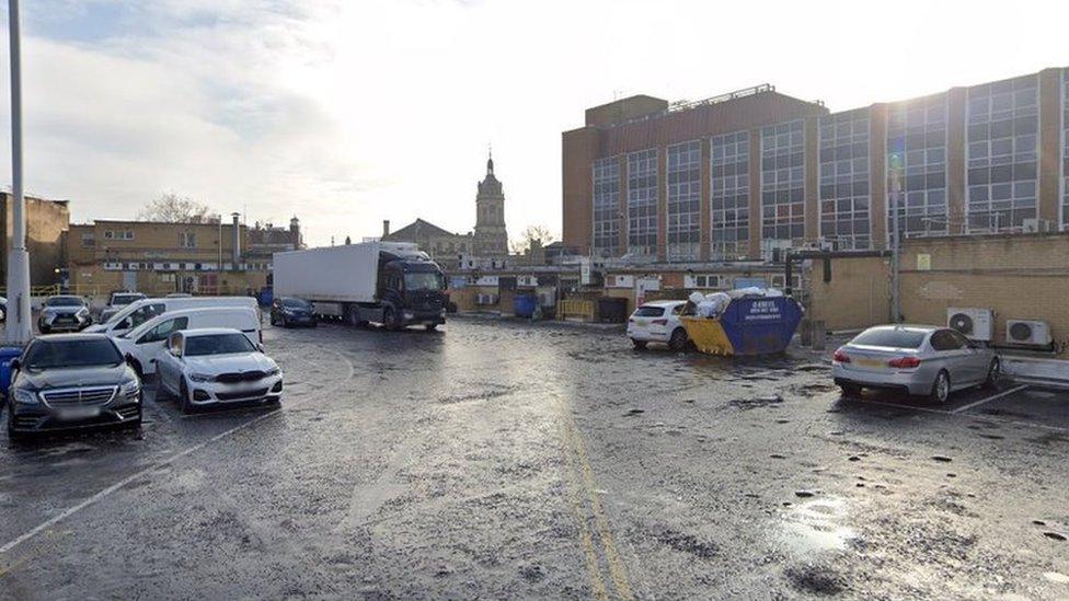 A body was found in the car park behind the Stratford Centre