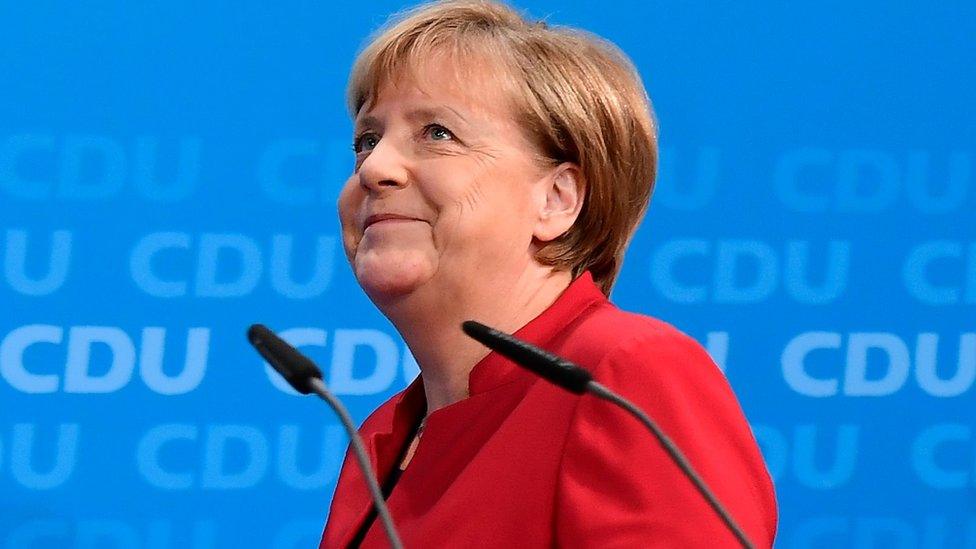 German Chancellor Angela Merkel arrives to address a press conference at the Christian Democratic Union (CDU) party headquarters in Berlin, on November 20, 2016.