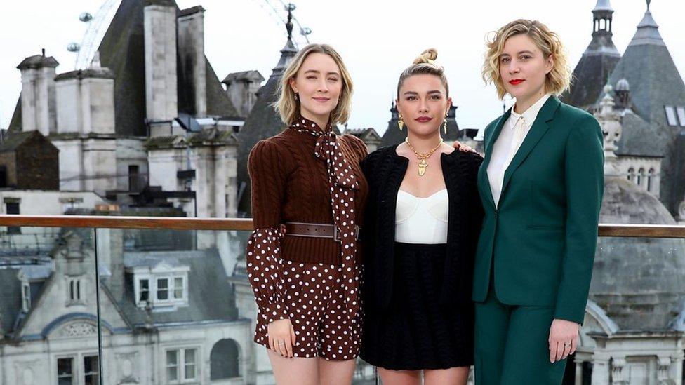 Saoirse Ronan, Florence Pugh and Greta Gerwig