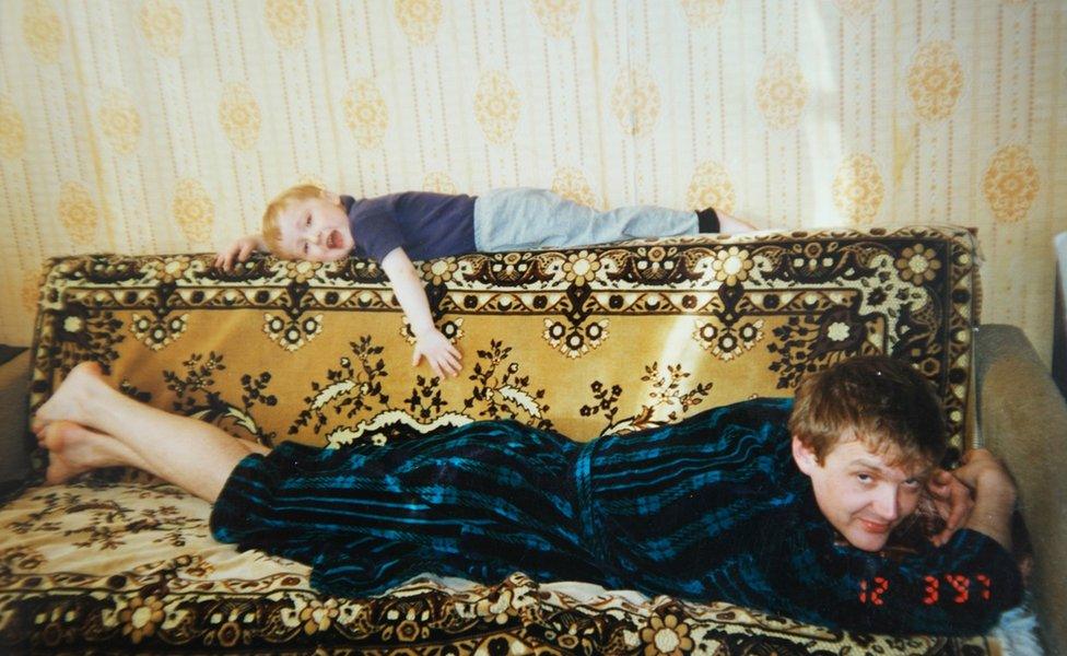 Alexander Litvinenko and son