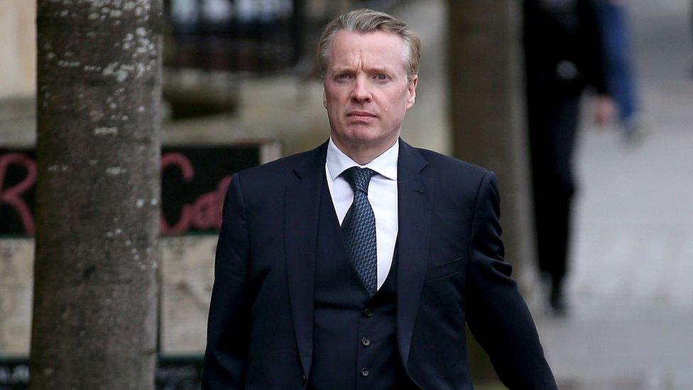 Craig Whyte arriving at High court in Glasgow