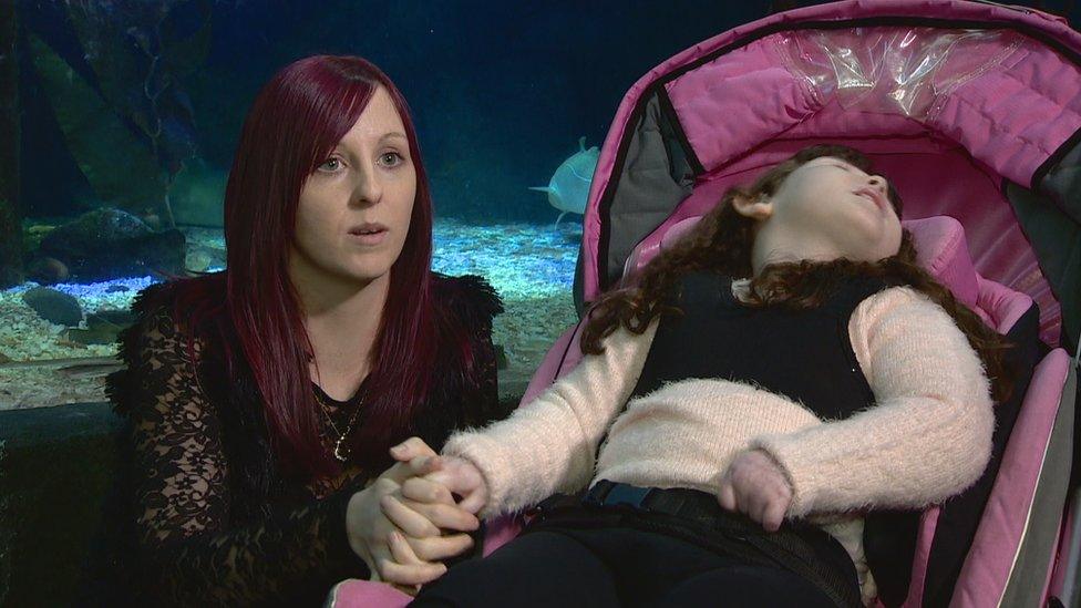 Elaine Pringle was told her daughter Rebecca, now five, would not survive