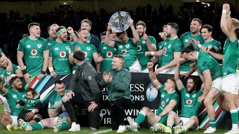 Ireland lifting the Triple Crown in 2022