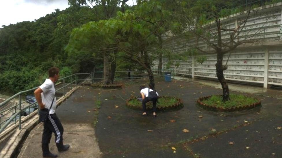 Parents inspect future site of cemetery for miscarried foetuses