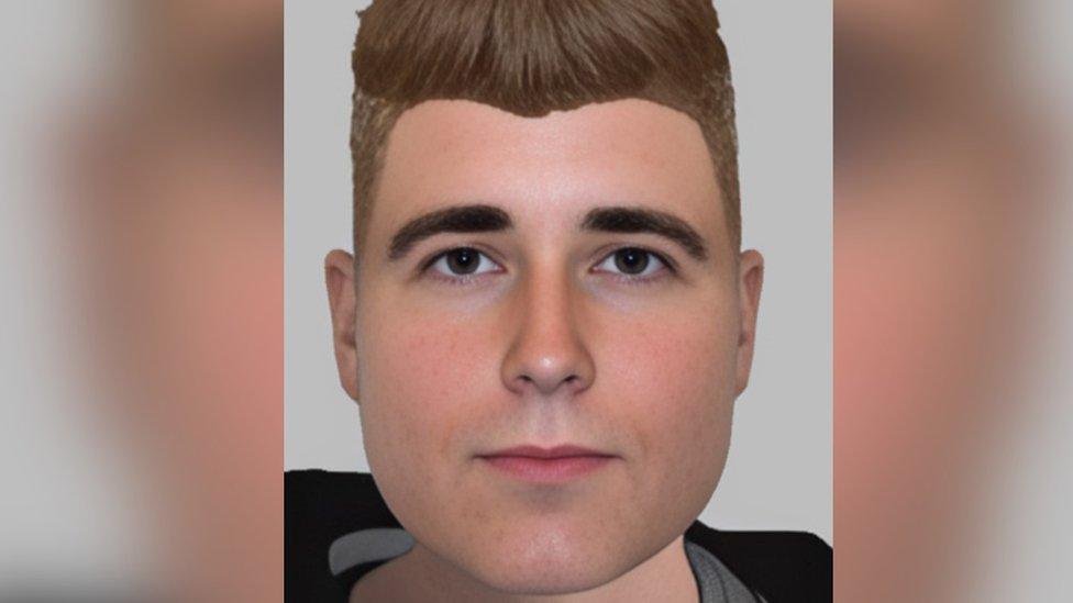 An e-fit image of the man police want to identify