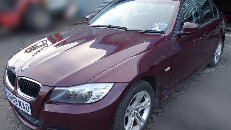 Sergei Skripal's red car