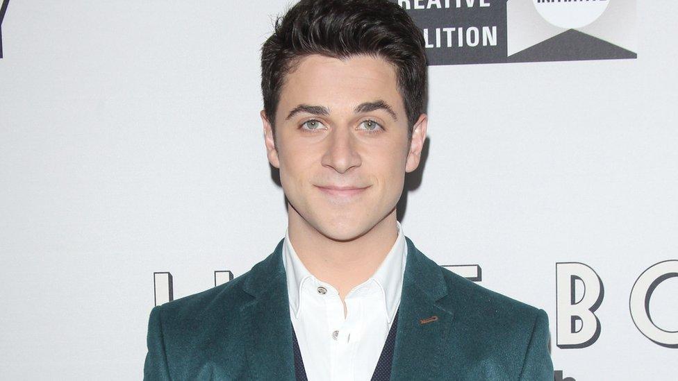 David Henrie arrives at the Los Angeles premiere of 'Little Boy' held at Regal Cinemas in 2015