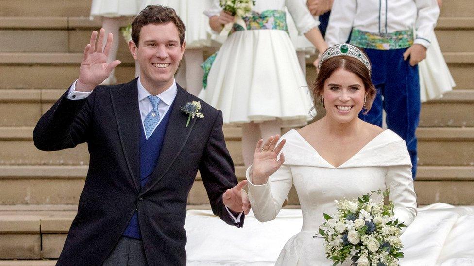 Princess Eugenie and Jack Brooksbank on their wedding day