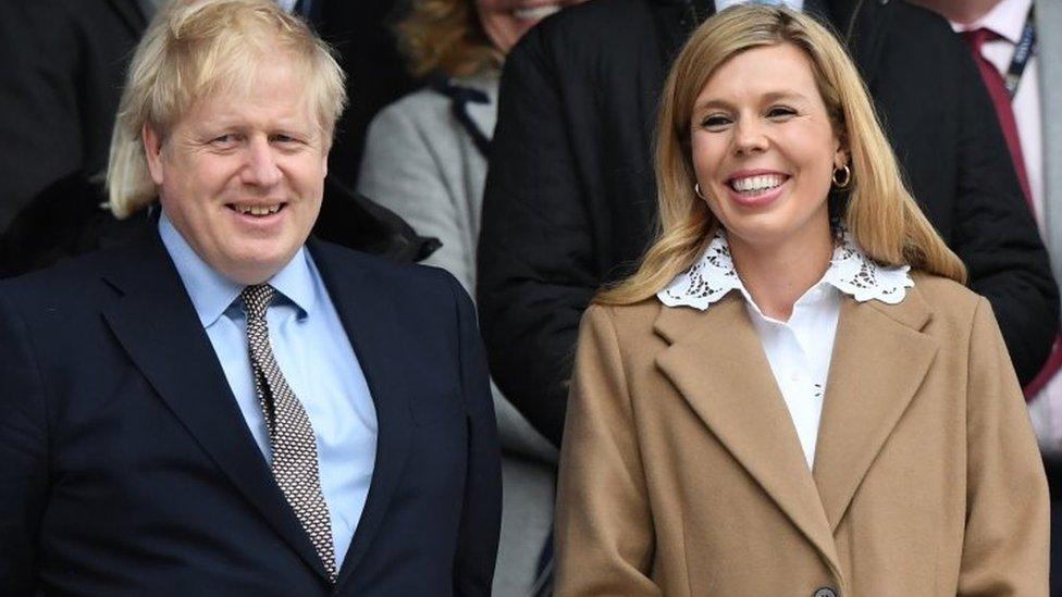 Boris Johnson and Carrie Symonds