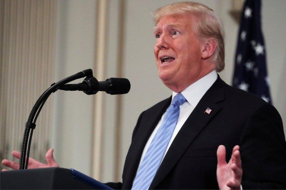 President Trump holds a news conference on the sidelines of the UN General Assembly in New York