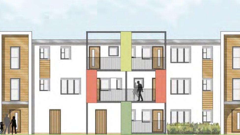 Plan for block of flats