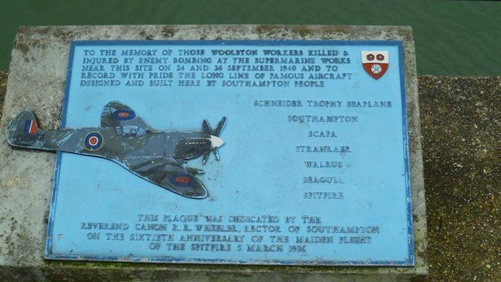 Memorial at Spitfire Court