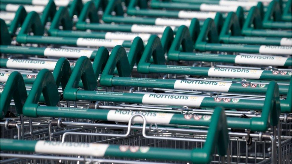 Trolleys at Morrisons