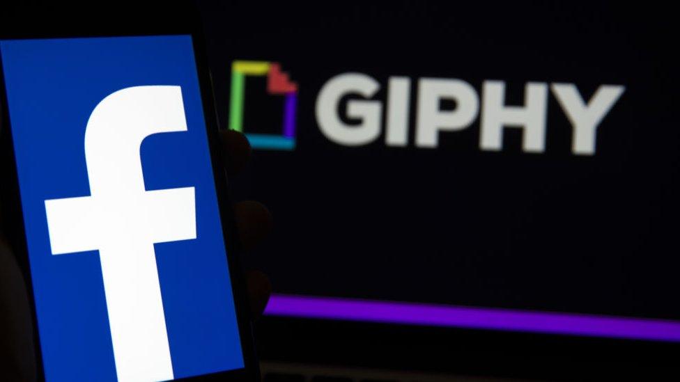 Facebook Giphy logos