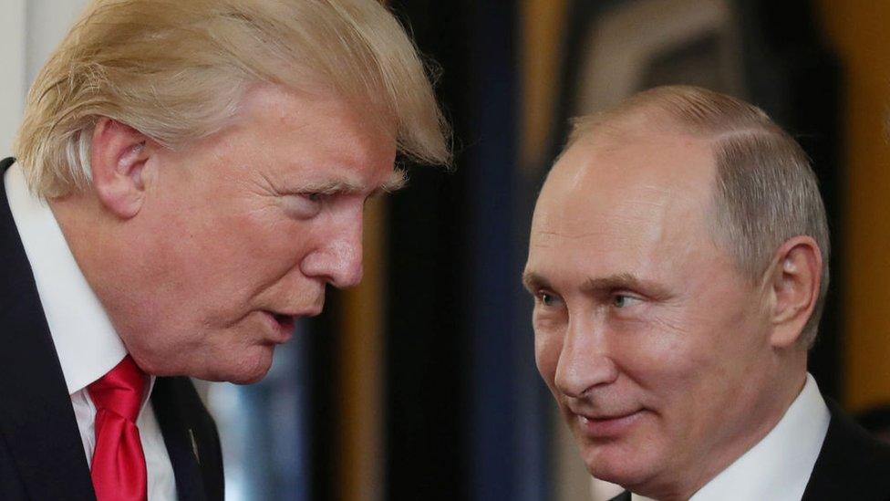 Donald Trump and Vladimir Putin