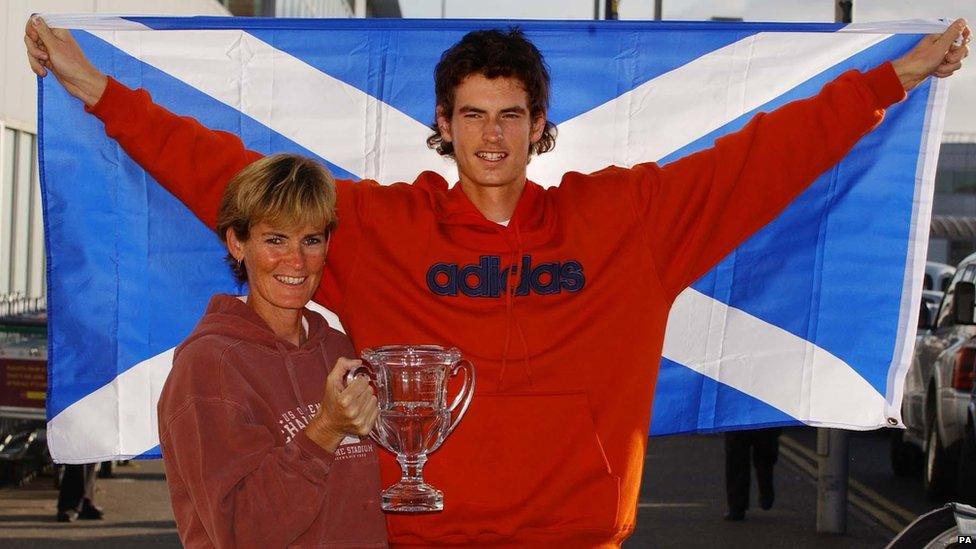 Andy Murray with Mum Judy