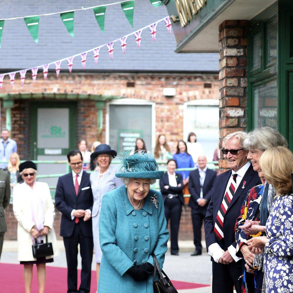 Queen at Coronation Street