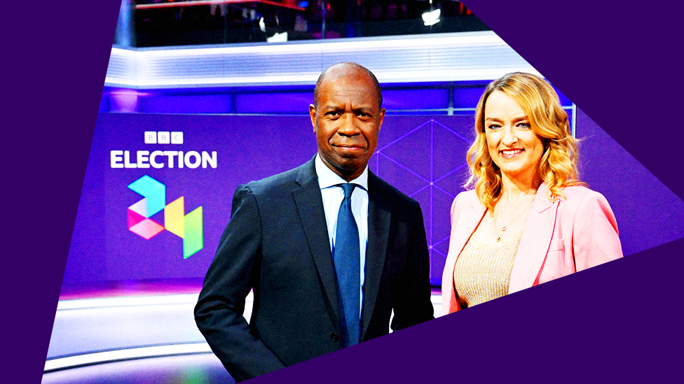 ý election night presenters Clive Myrie and Laura Kuenssberg