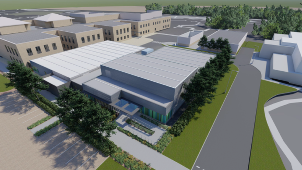 Artist's impression of the Norfolk and Norwich Orthopaedic Centre