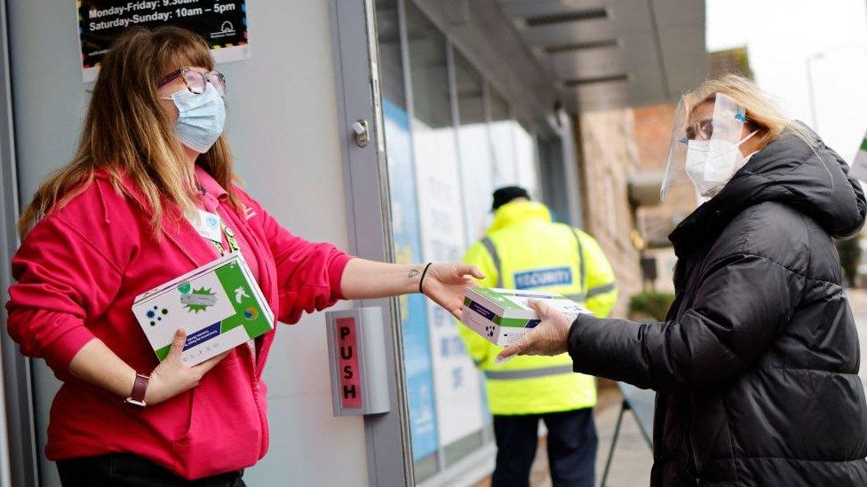 Test kits being handed out in East London