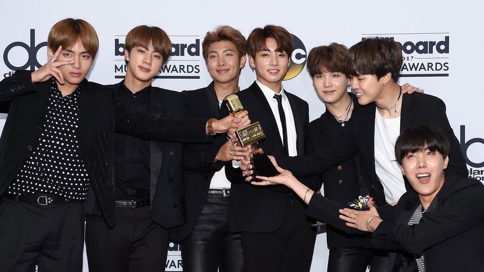 Billboard awards BTS beat Bieber to be first K pop winners BBC News