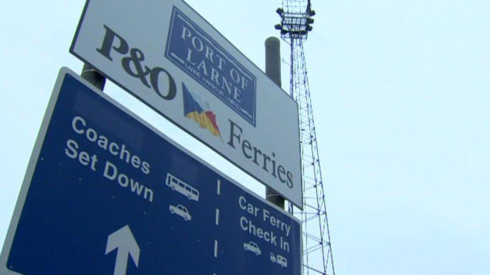 P&O Ferries sign